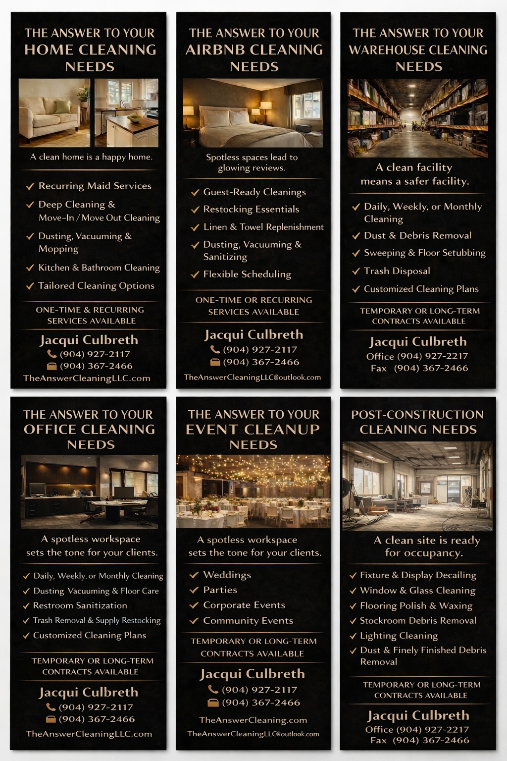 Our Cleaning Services