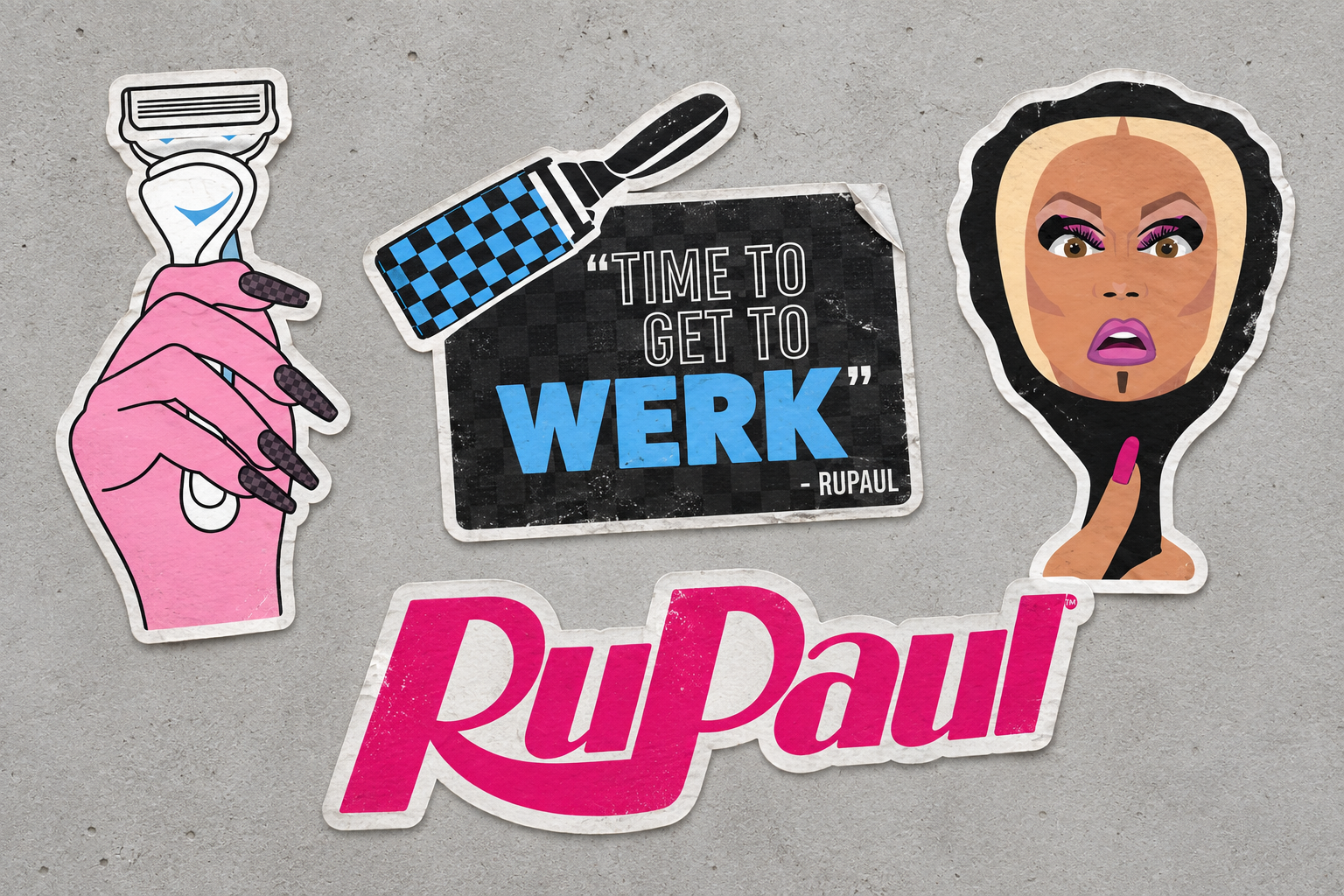 Rupaul-Gilette_Sticker-Mockups.png