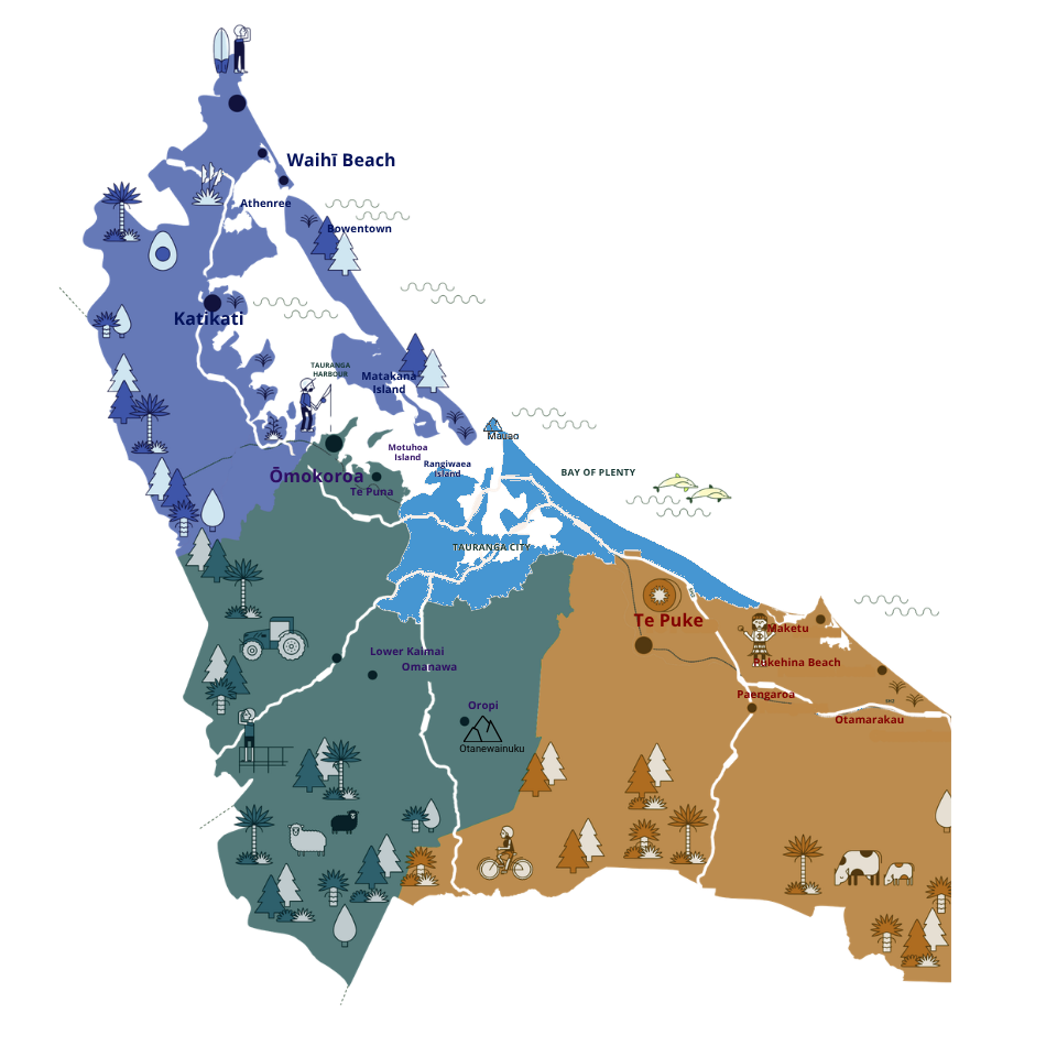 Space for Nature Bay of Plenty NZ Map