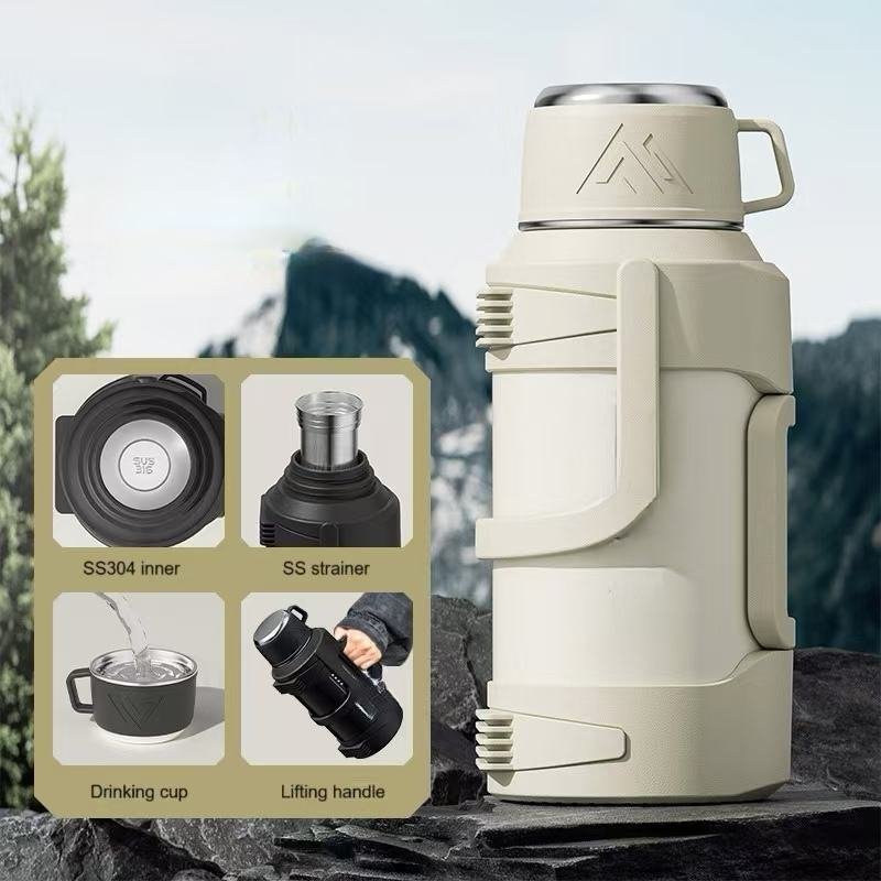 Tactical Flask with Cup Lid