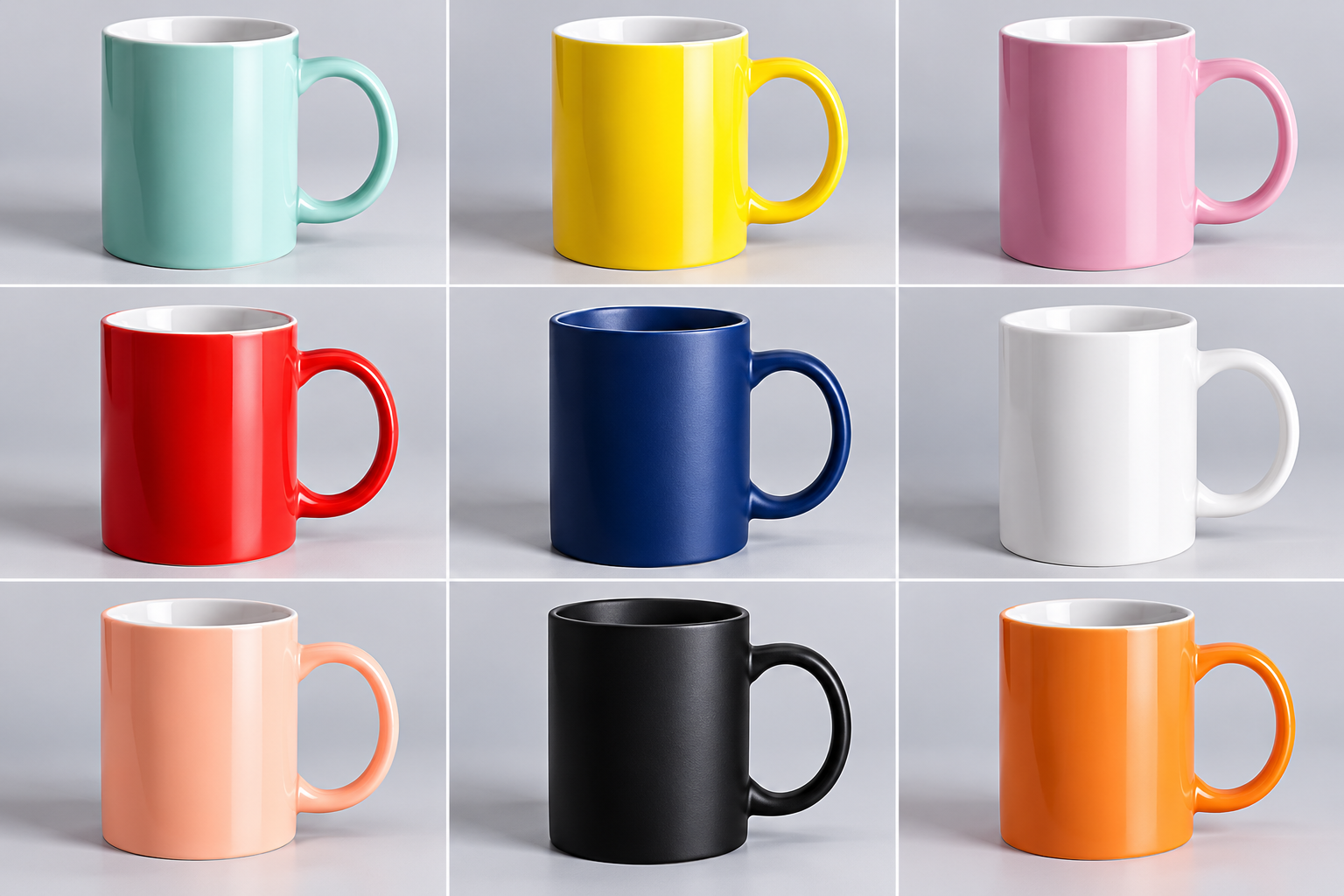 Colorful Ceramic Coffee Mugs