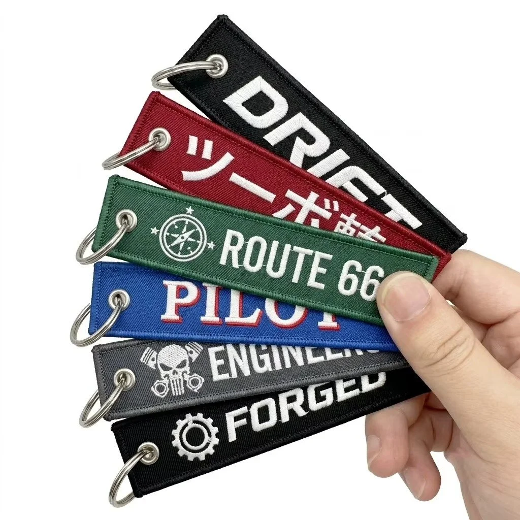 Custom Embroidered NFC Fabric Keychain