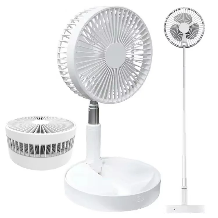 Folding Telescopic USB Desk and Stand Fan