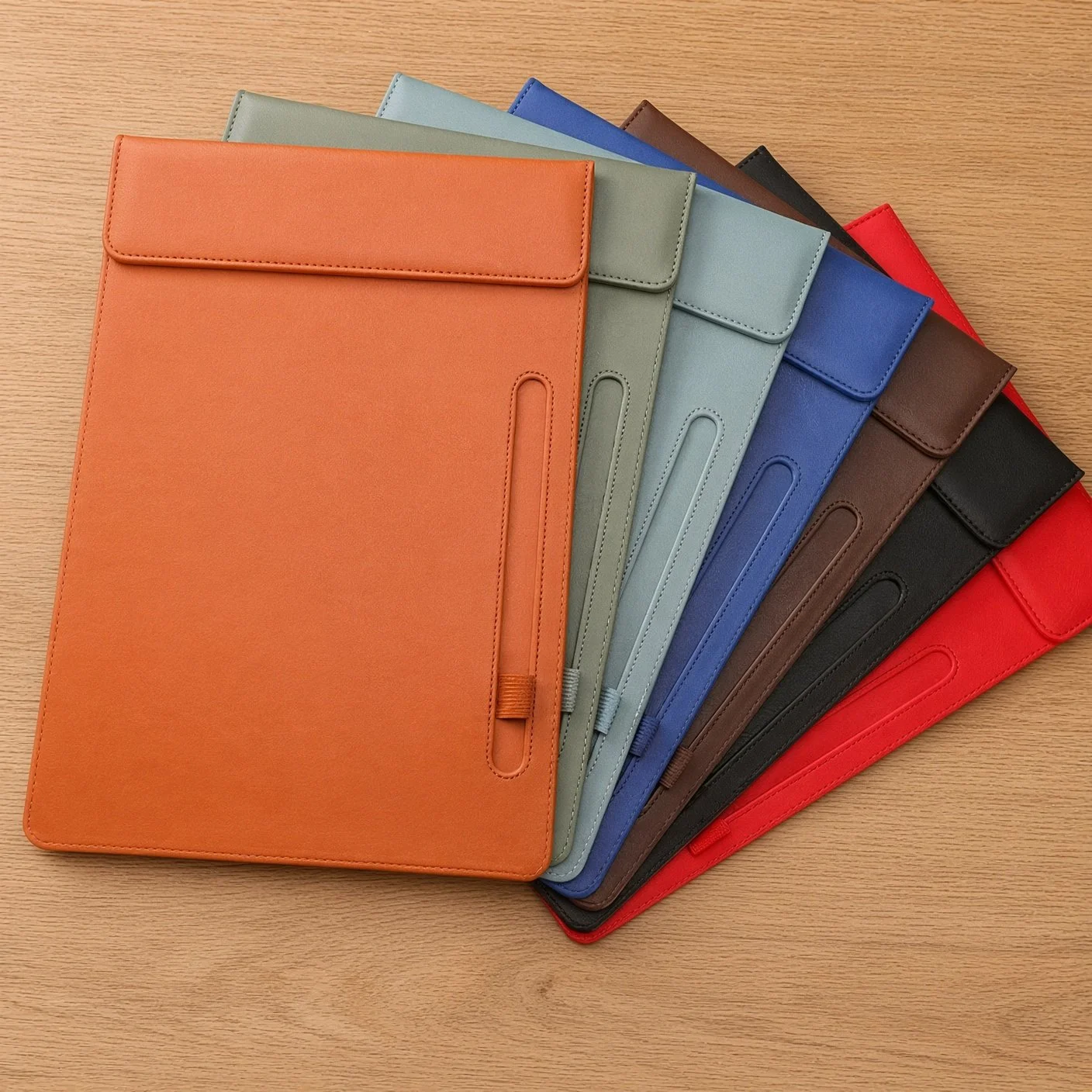 A4 Leather Magnetic Clipboard