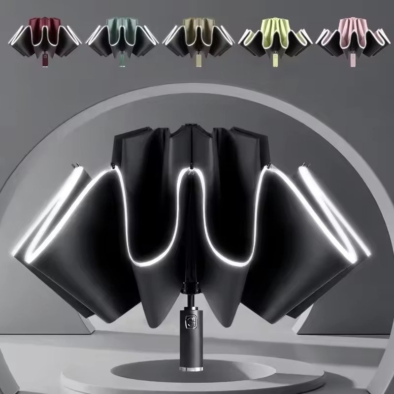 Compact Automatic LED Umbrella