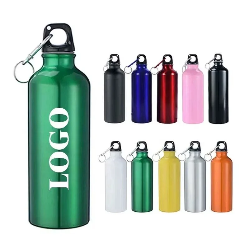 Aluminum Sport Water Bottle with Carabiner