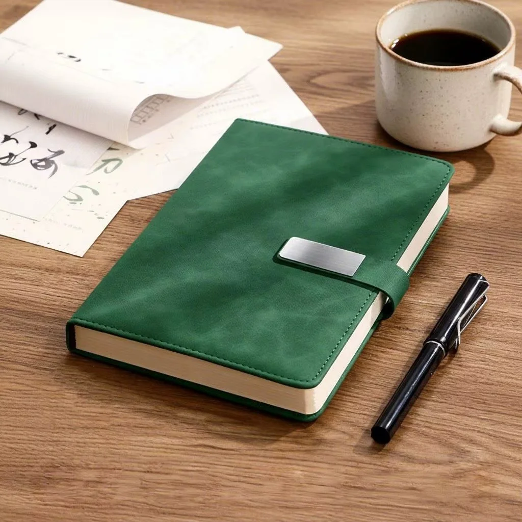 A5 PU Notebook with Magnetic Metal Plate