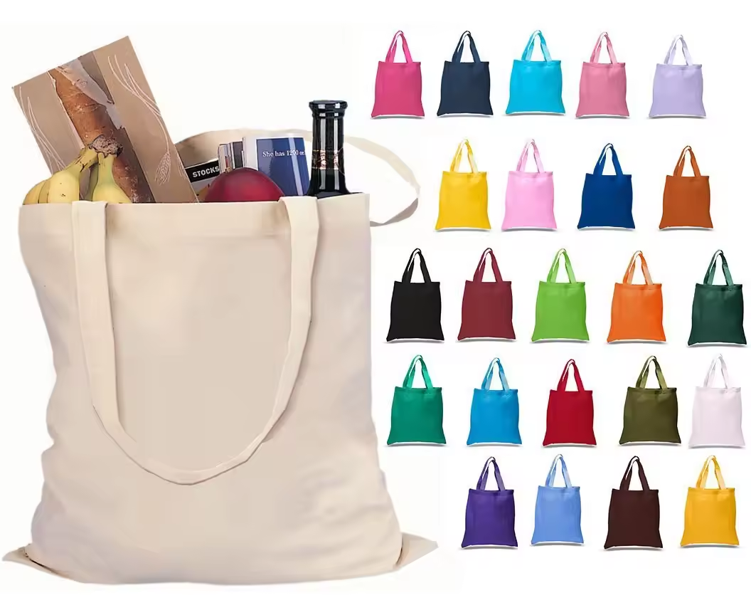 Custom Cotton Canvas Shopping Tote Bag