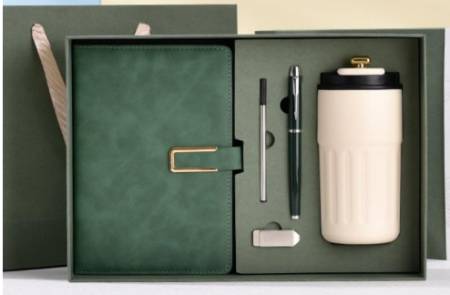Executive Gift Set with Notebook, Pen, USB and Tumbler