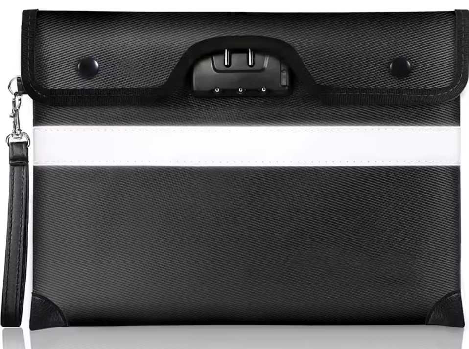 Document Pouch with Combination Lock