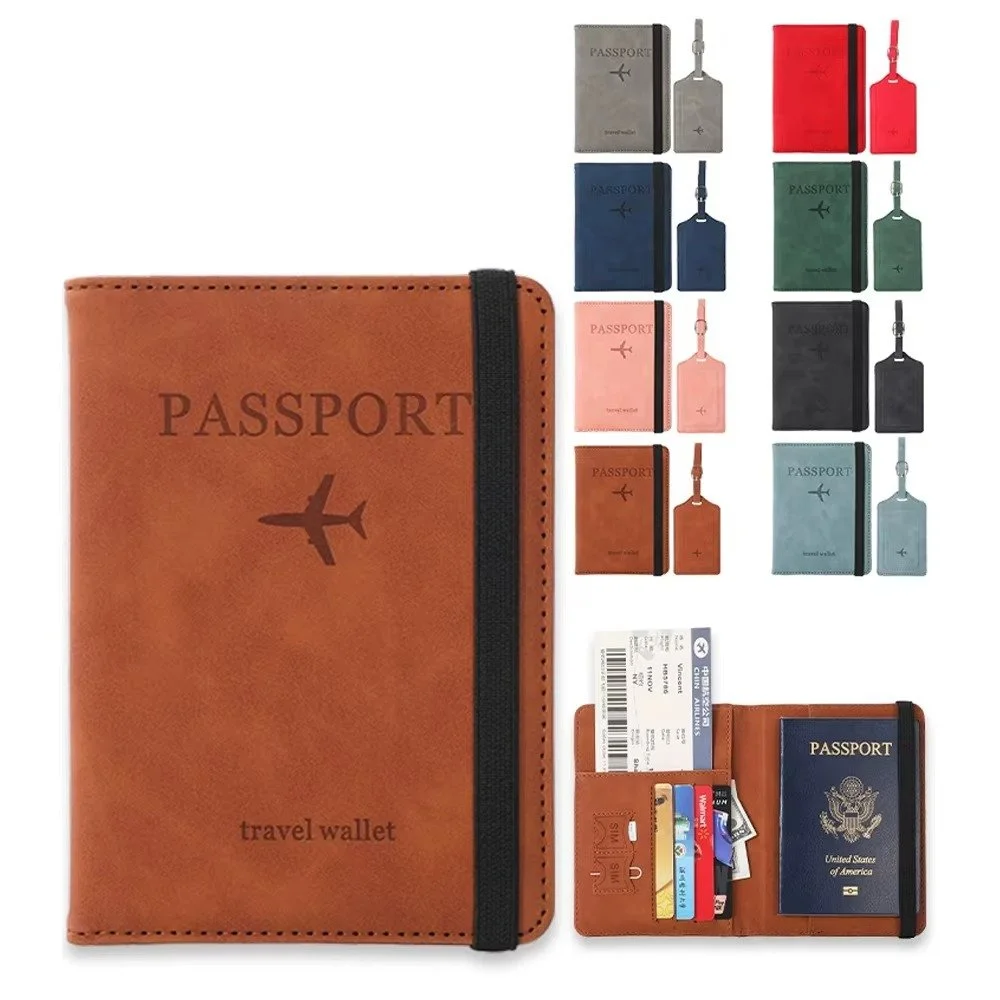 RFID Passport Holder and Luggage Tag Set
