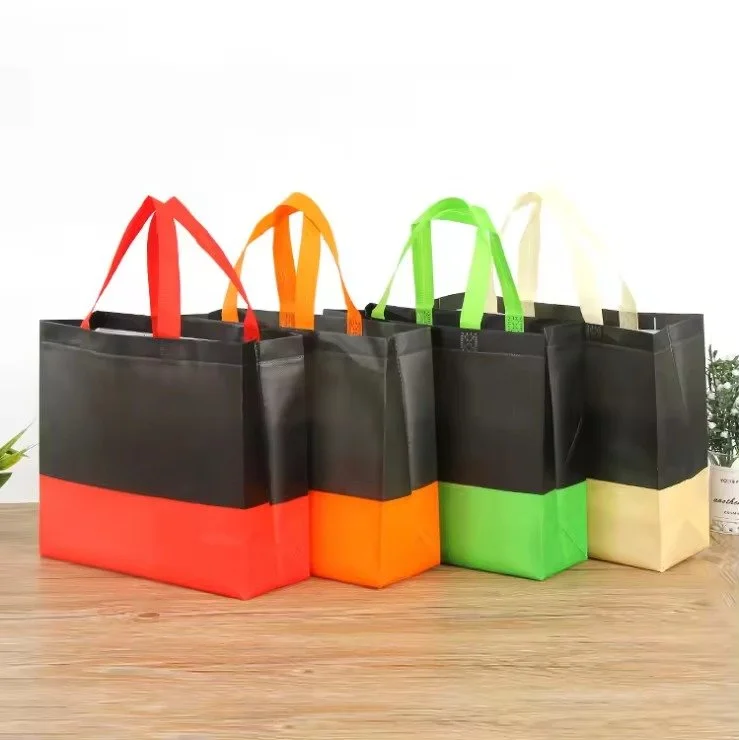 Two-Tone Laminated PP Non-Woven Grocery Tote