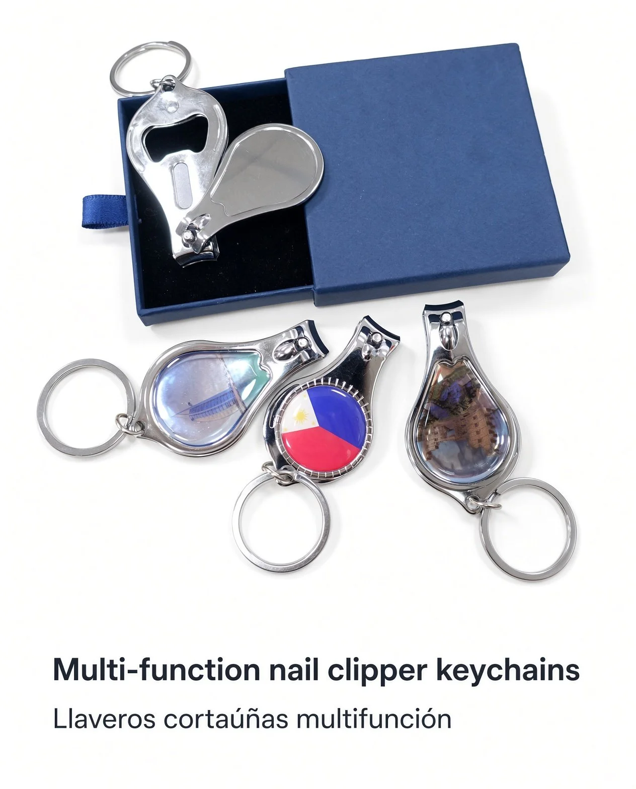 Multi-Function Nail Clipper Keychain
