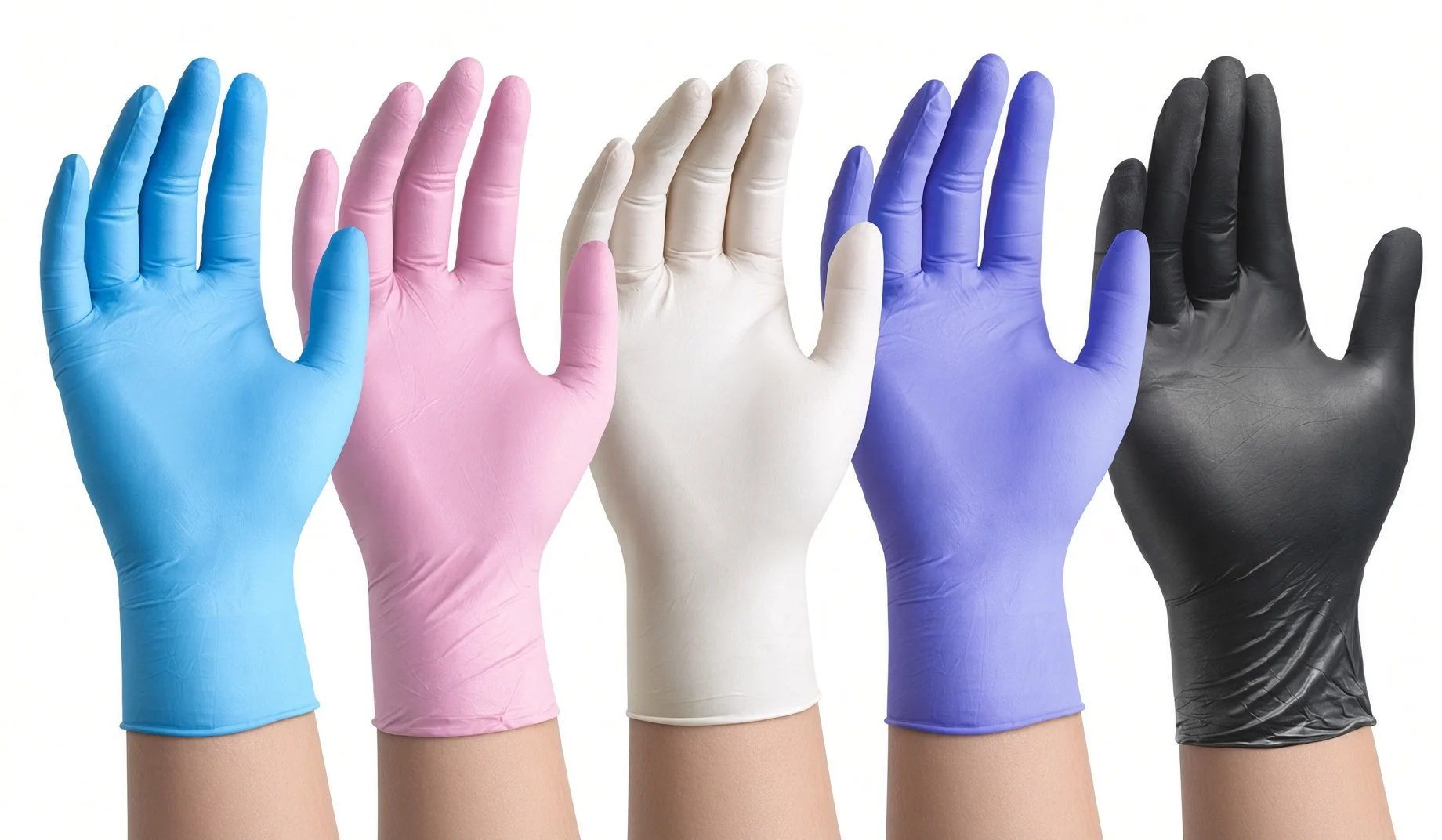 5 Mil Powder-Free Disposable Nitrile Gloves