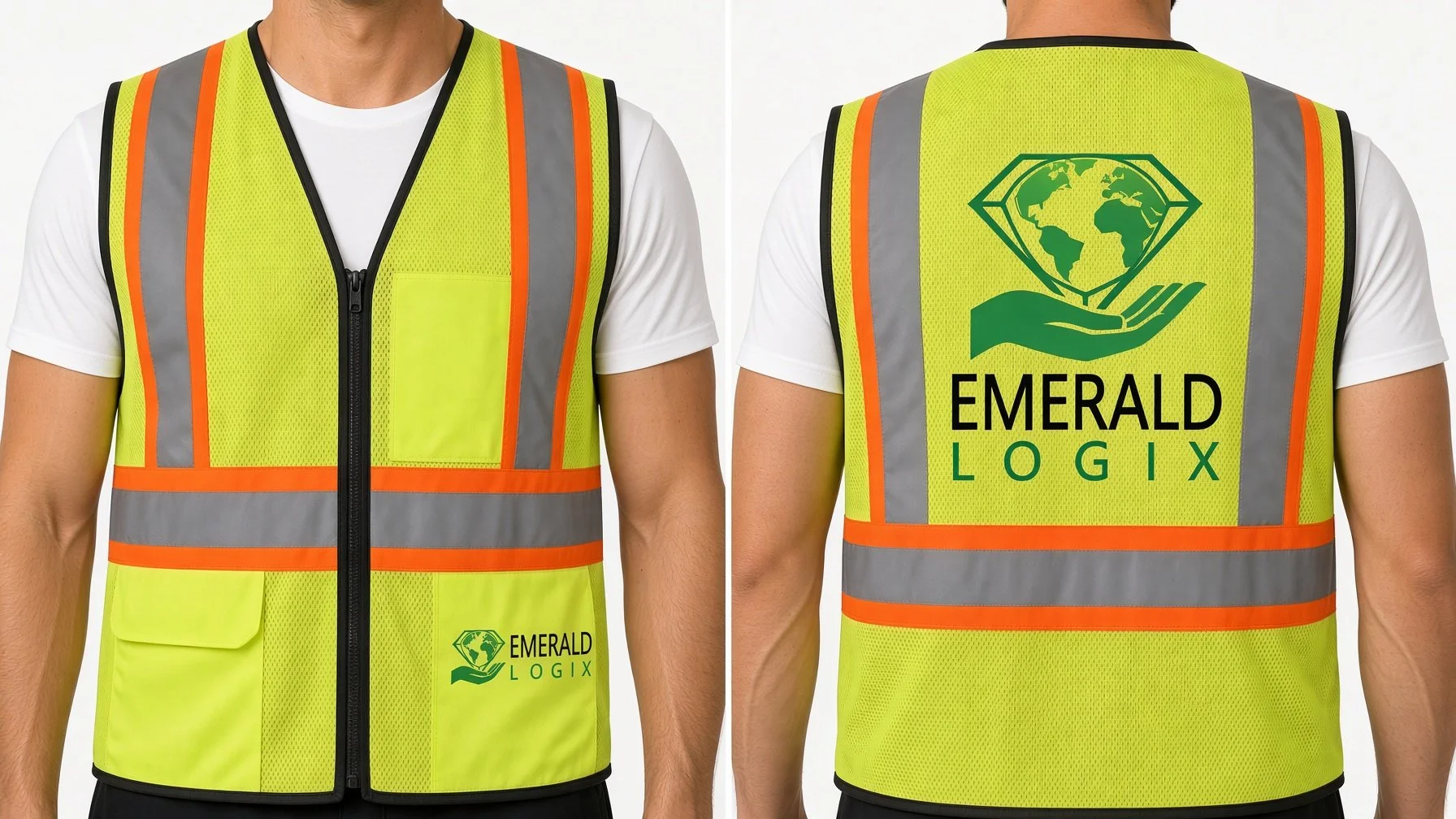 High Visibility Polyester Mesh Safety Vest