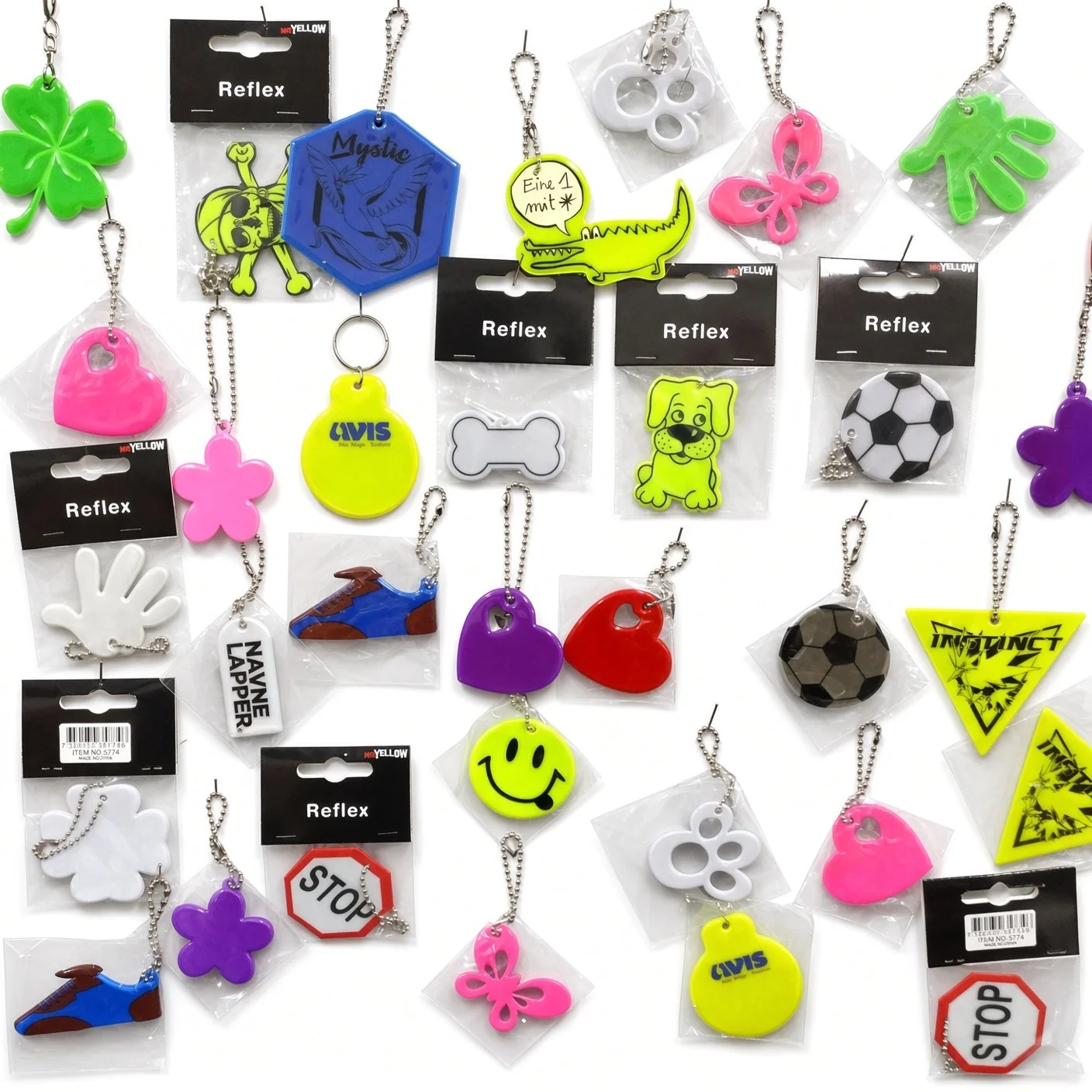 Reflective Waterproof PVC Keychain