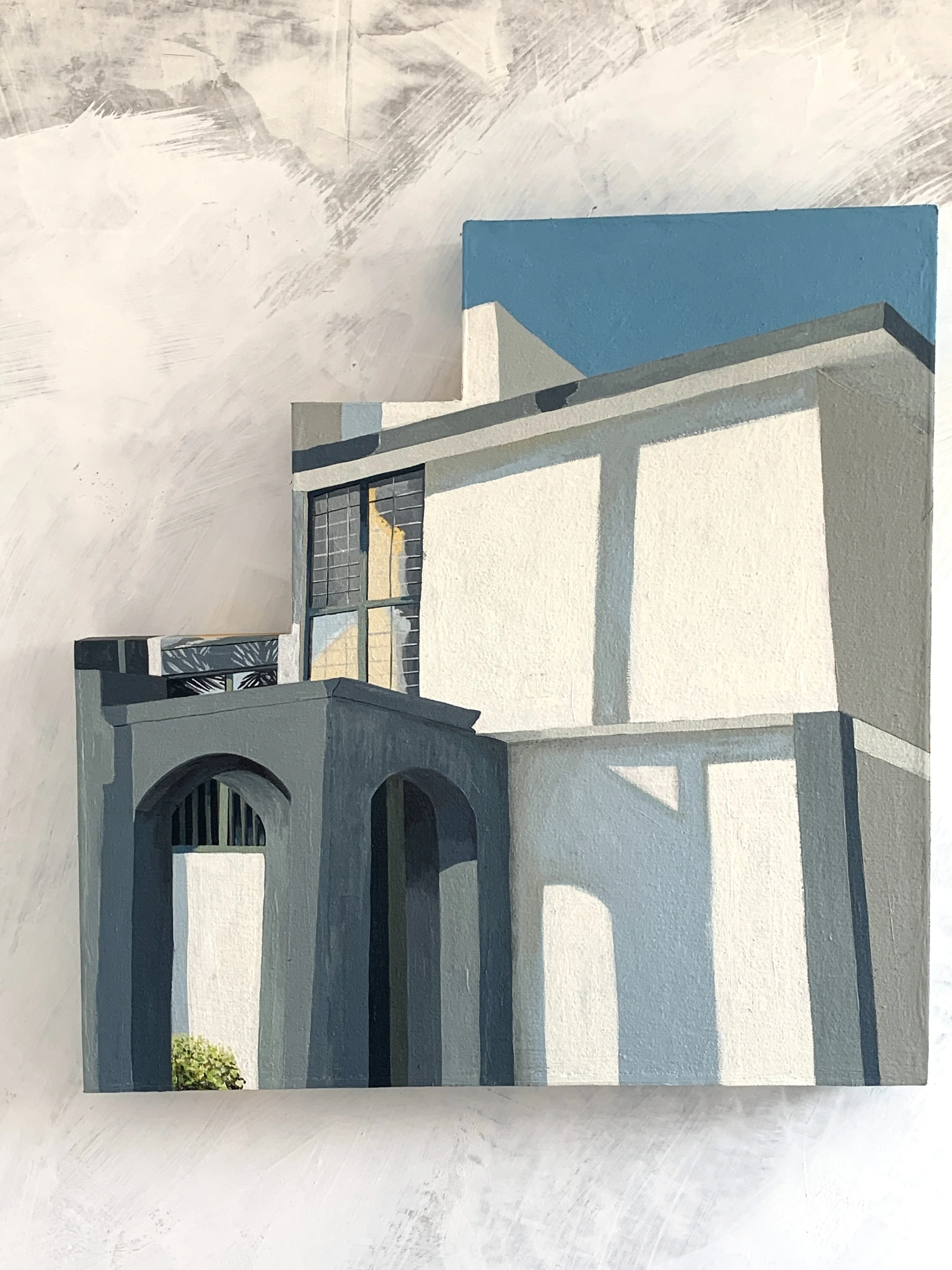 *La pieza se enmarca dentro de una medida de 50 x 50 cm variable a una disección especulativa
óleo sobre tela