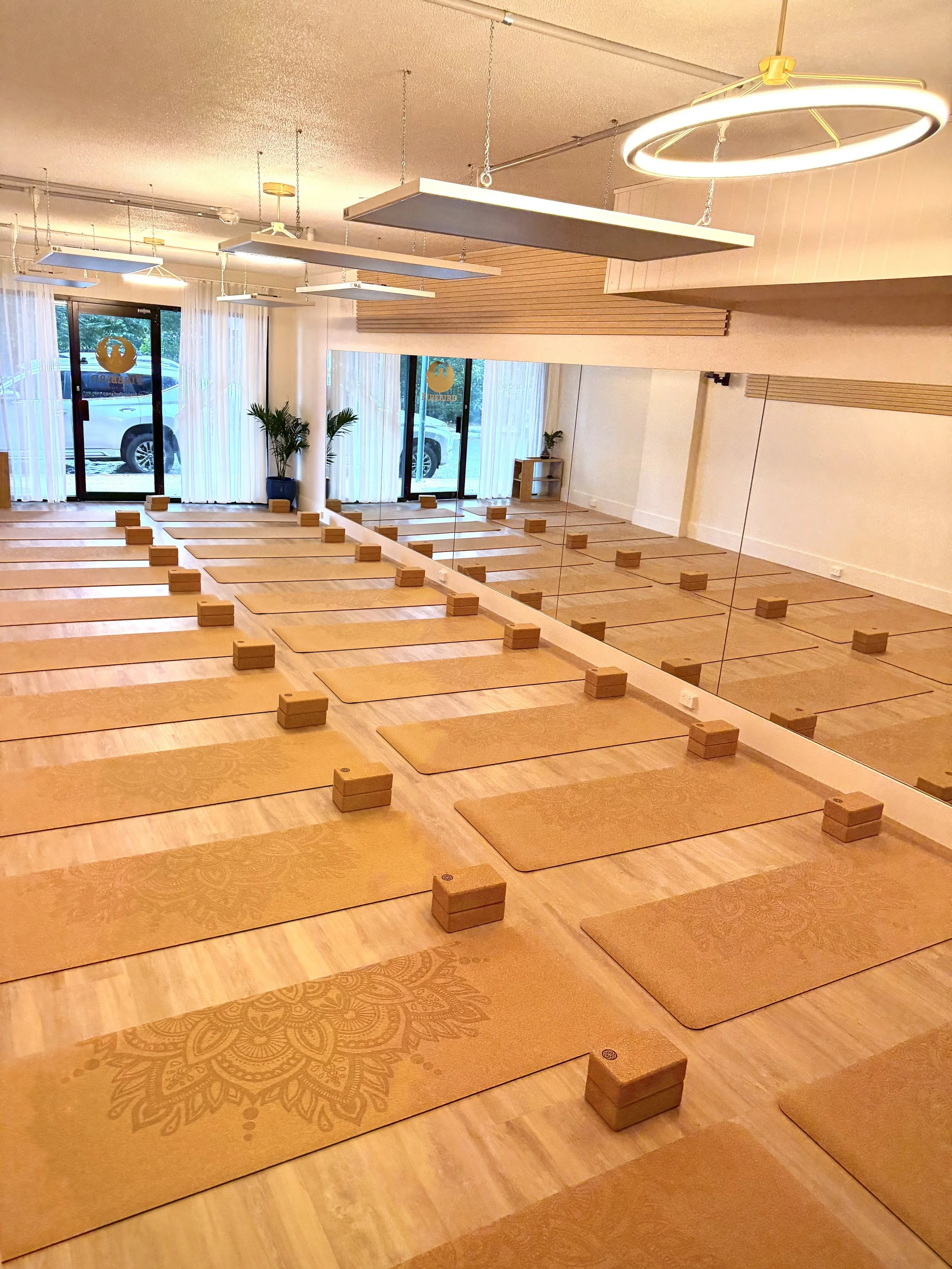 Your Warm and inviting yoga space