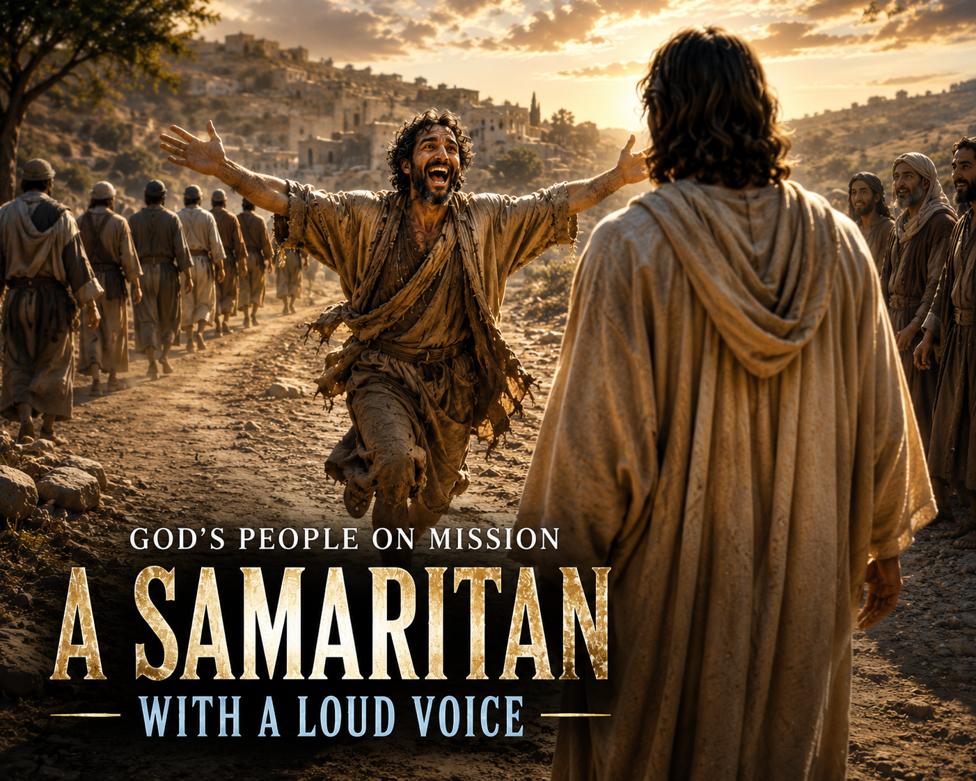 A Samaritan: With a loud voice