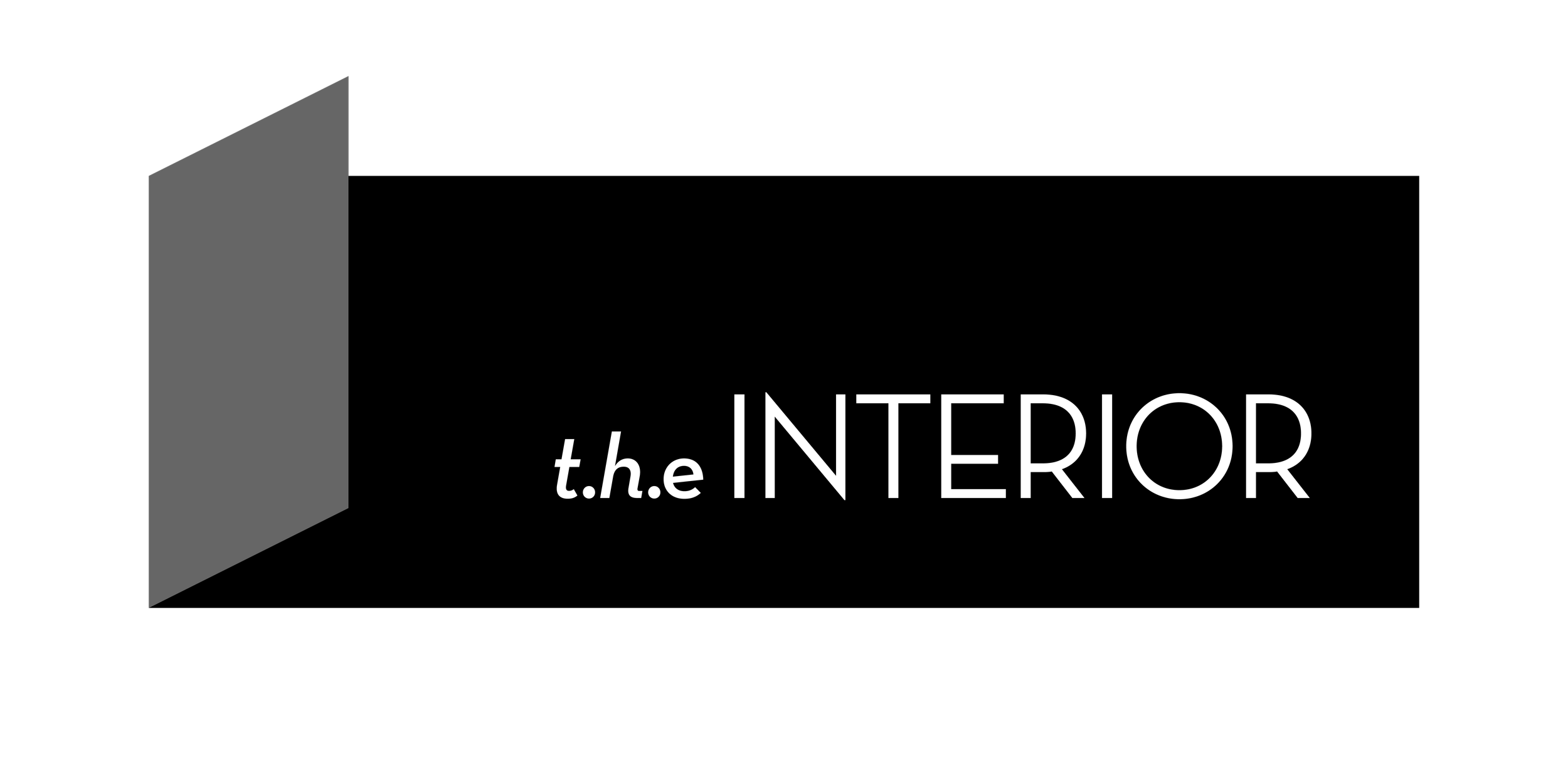 Logo with a door slightly open and the text 'the INTERIOR' next to it.