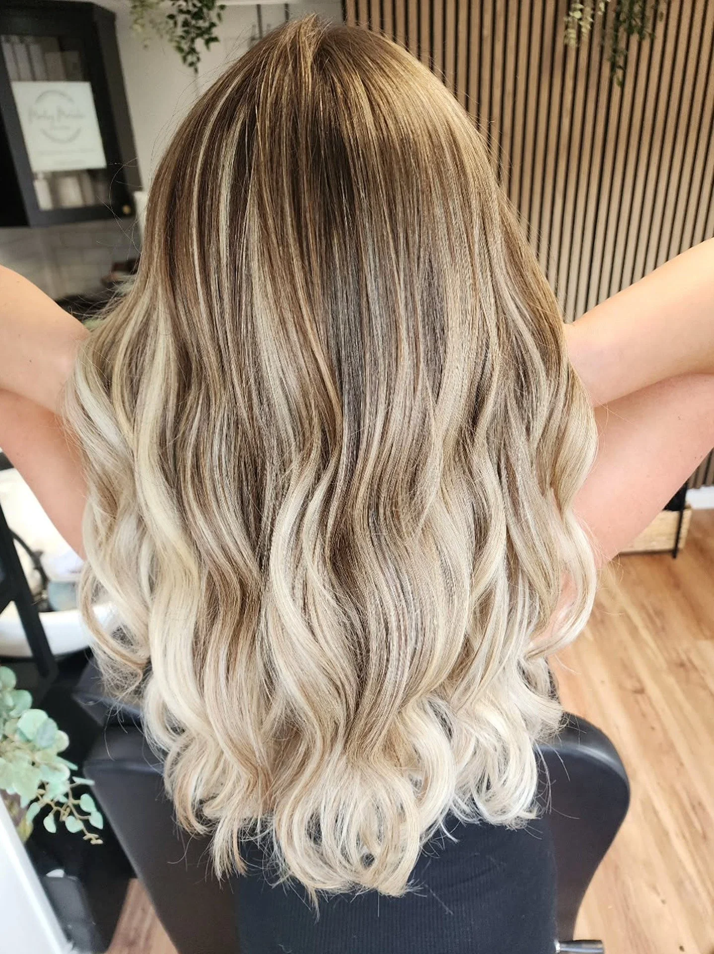 Light balayage after visit to Marley Malcolm Hair Studio