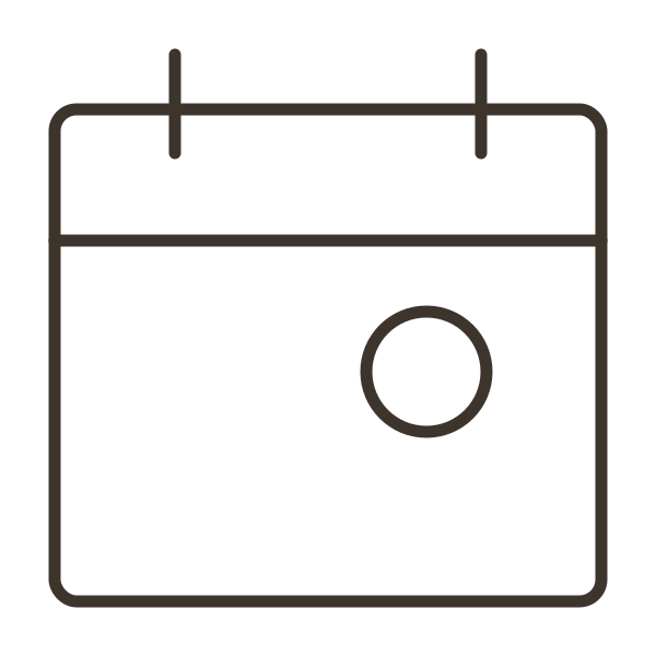 Calendar icon representing the third step to doula care: schedule your first prenatal.
