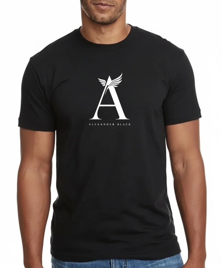 Alexander Black Designer T-Shirt