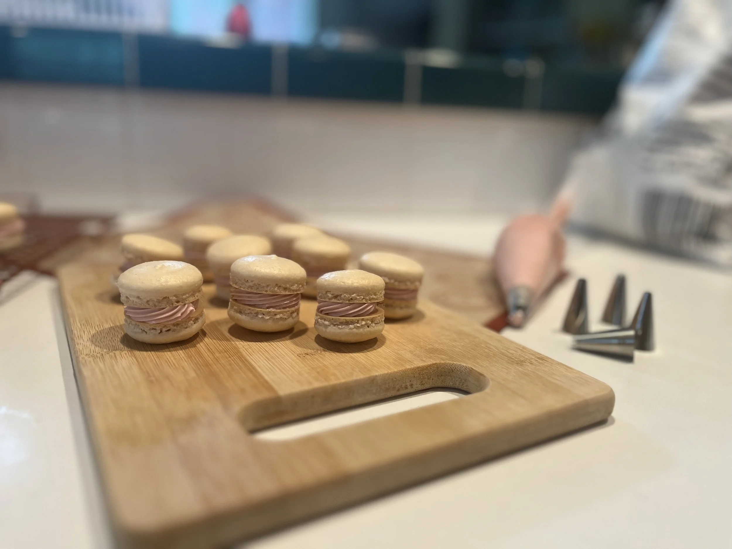Strawberry Macarons