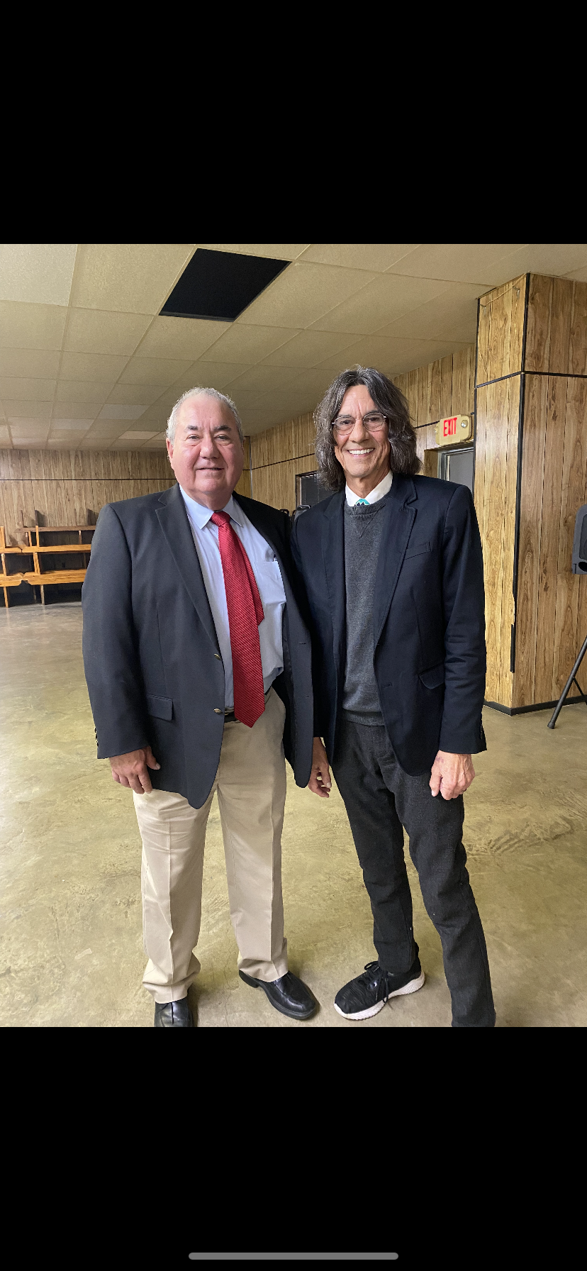 Anthony Lookout & Chief Geoff Standingbear