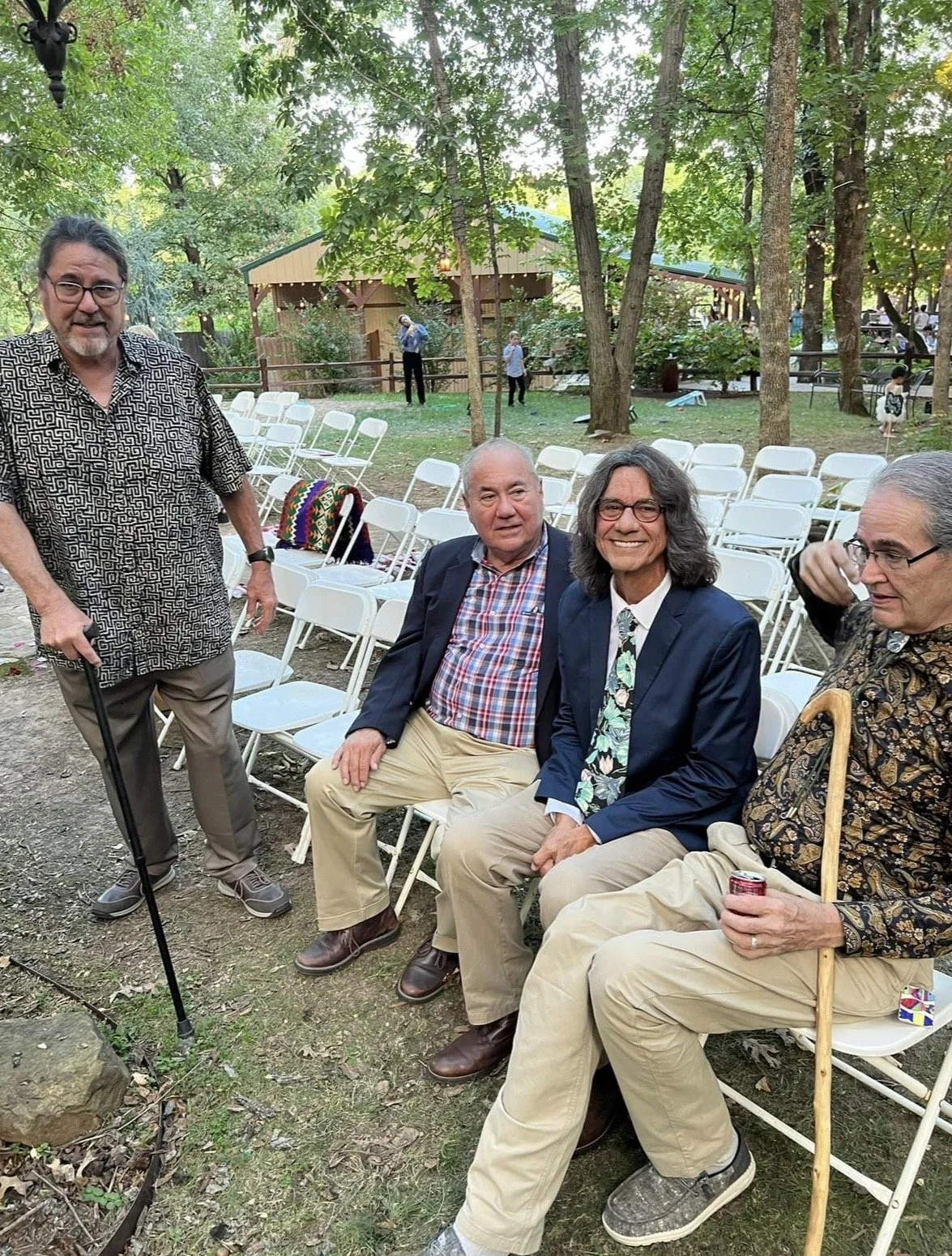 Anthony Lookout & Chief Geoff Standingbear