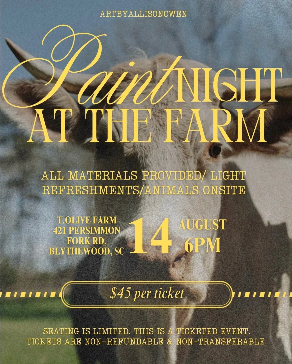 paint night at the farm columbia sc