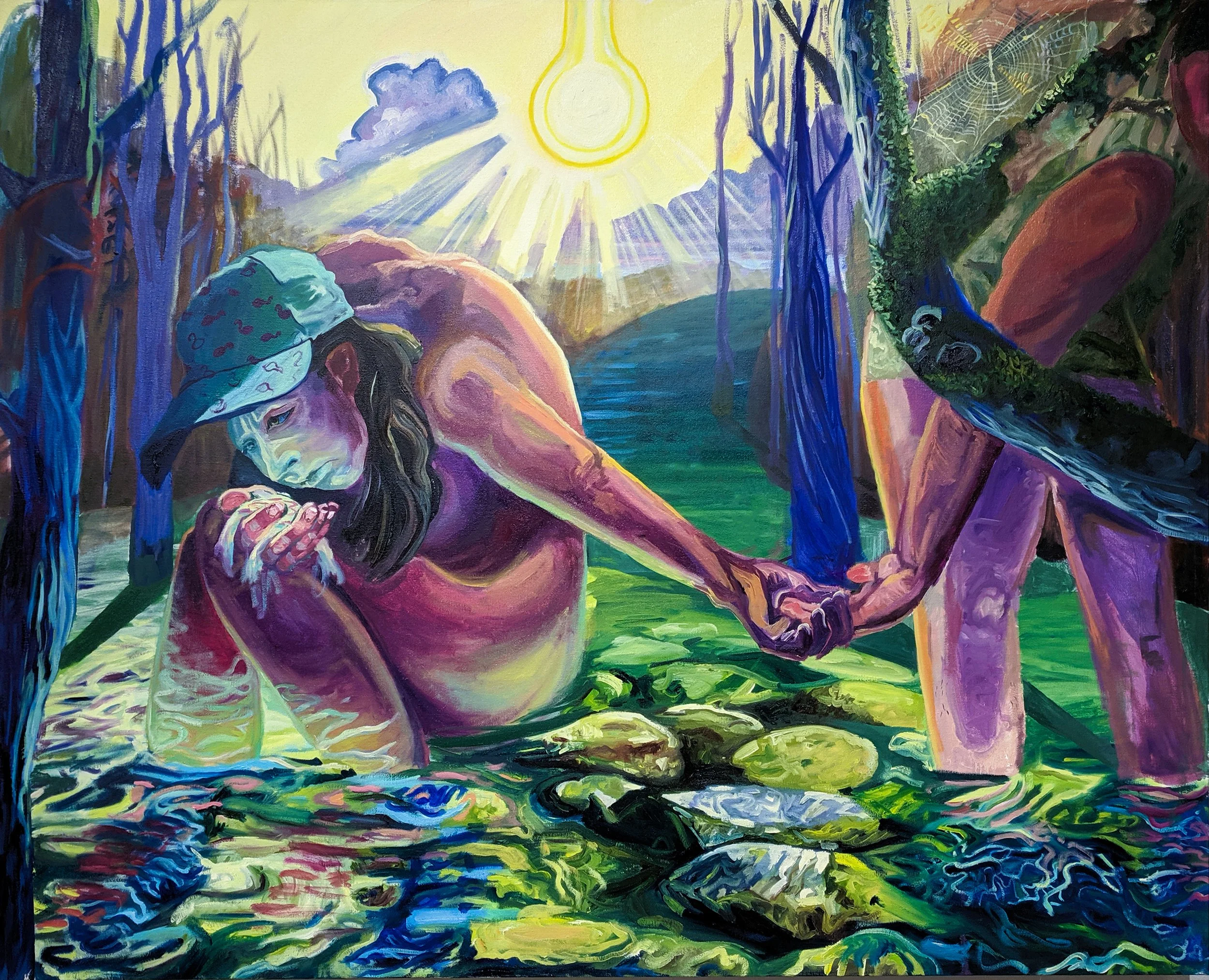 Narcissus, Oil on canvas, 48" x 60"