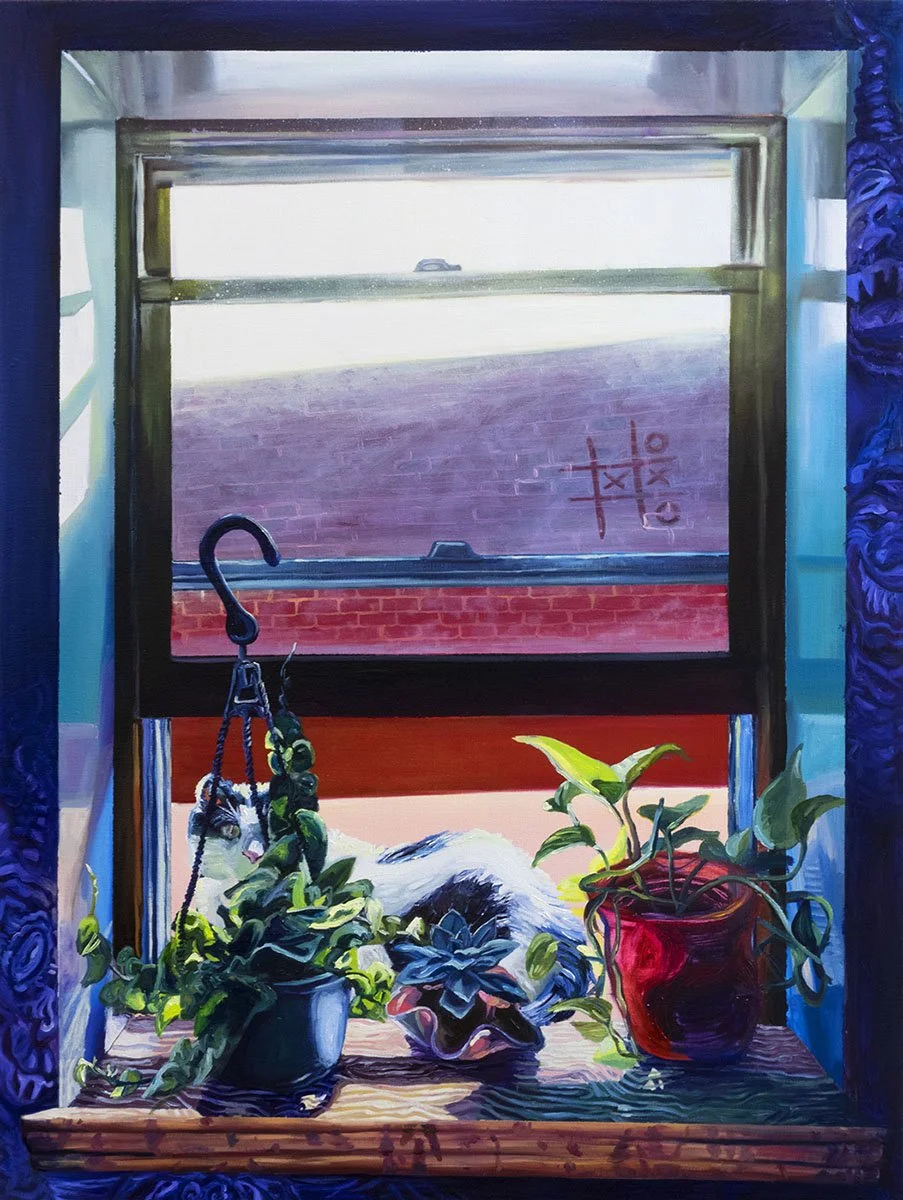 The light shines in the darkness and the darkness has not overcome, Oil on canvas, 60" x 48"