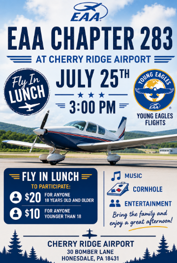 Young Eagles Flights and Fly-In Lunch