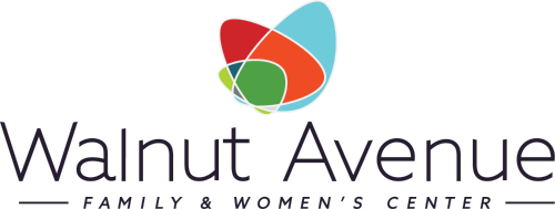 Walnut Avenue Family & Women's Center logo with a colorful abstract flower above the text.