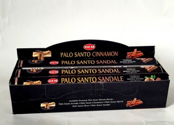 HEM Palo Santo Cinnamon • 1 Hex Package of 20 Sticks of Incense
