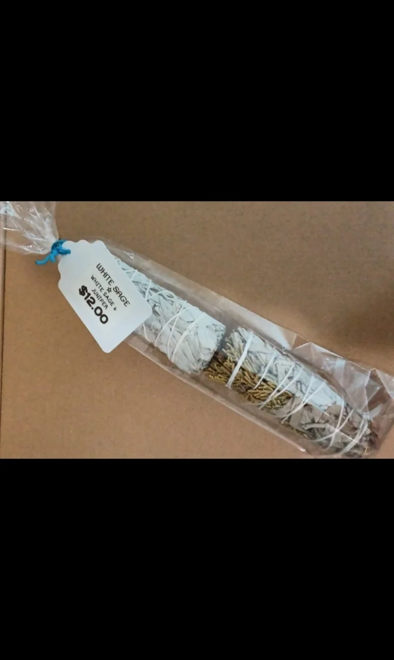 2 Pack • WHITE SAGE + WHITE SAGE & JUNIPER • 4” Bundles