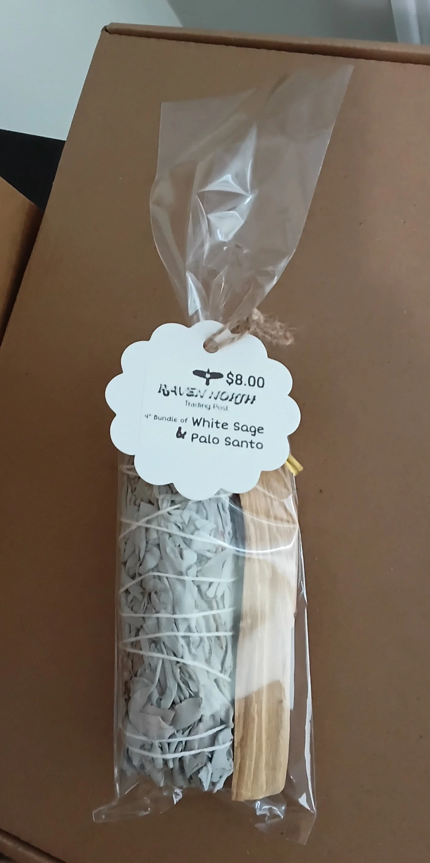 2 Piece Set • 4" WHITE SAGE Bundle + 4" PALO SANTO