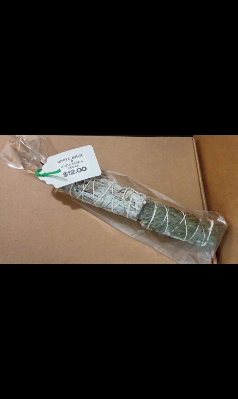2 Pack • WHITE SAGE + WHITE SAGE & CEDAR • 4” Bundles