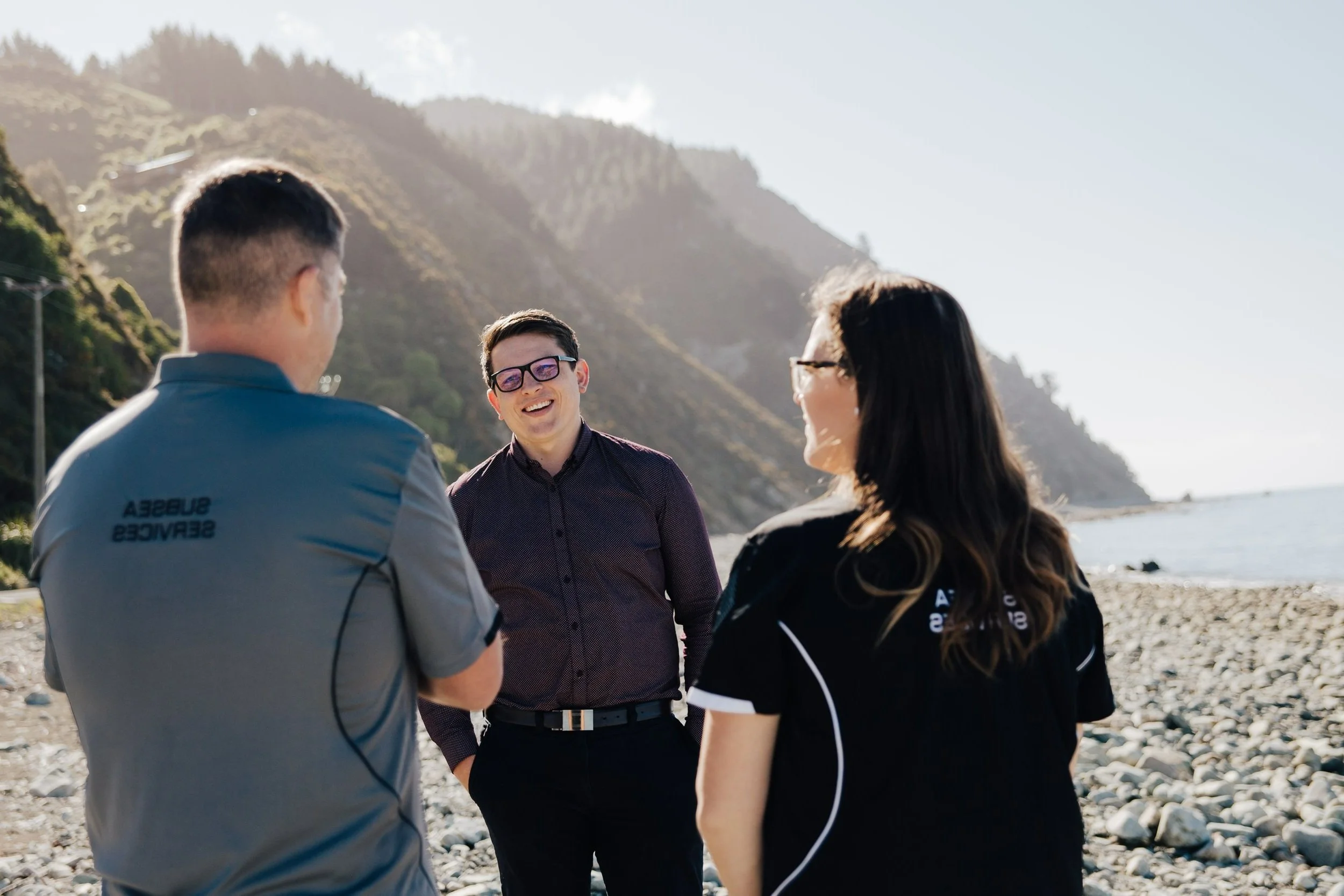 Michael Parker from Go Accounting out in the field meeting with clients.