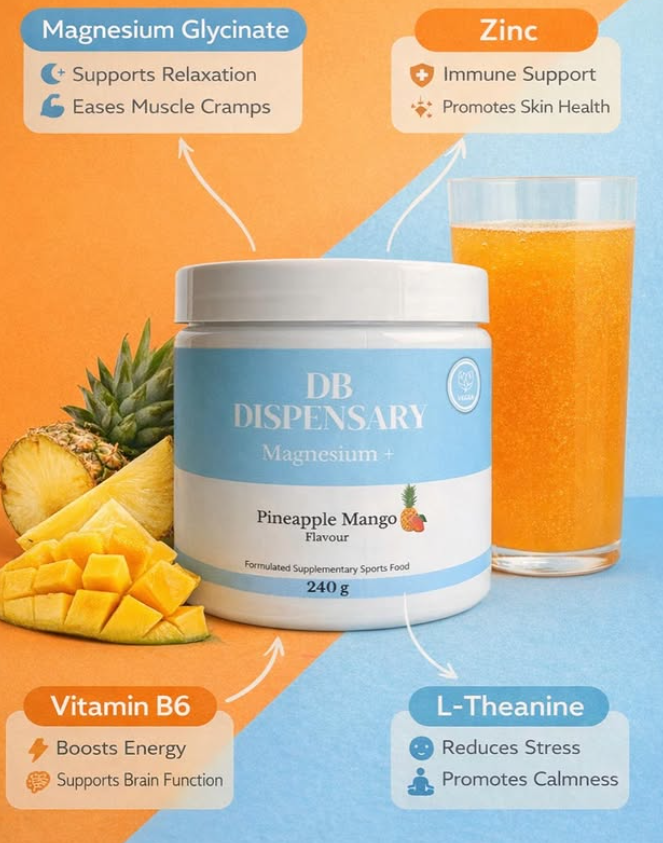 DB Dispensary Vegan Magnesium+ (30 serves) - Pine Mango