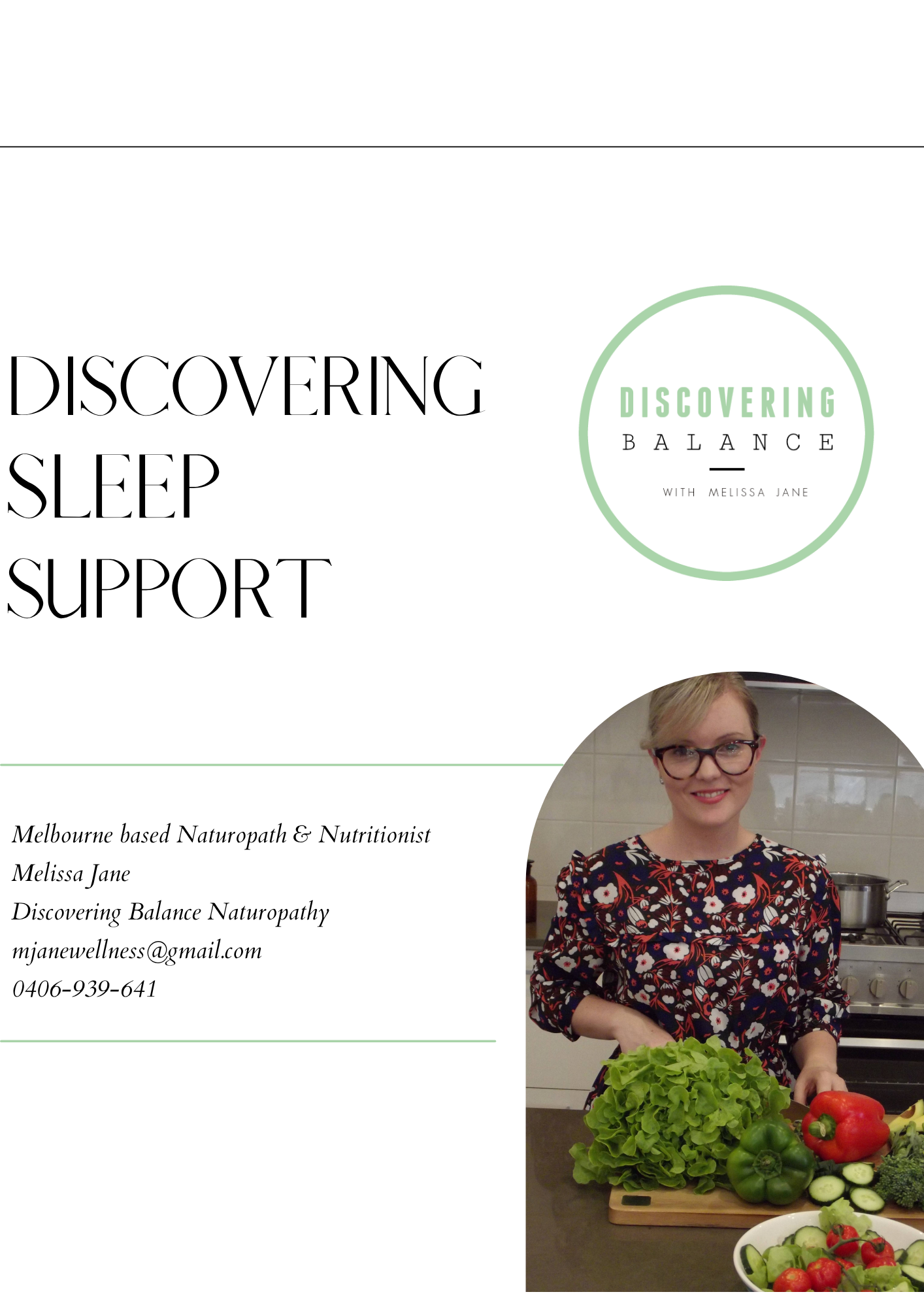 FREE "Discovering Sleep Support"  E-Book