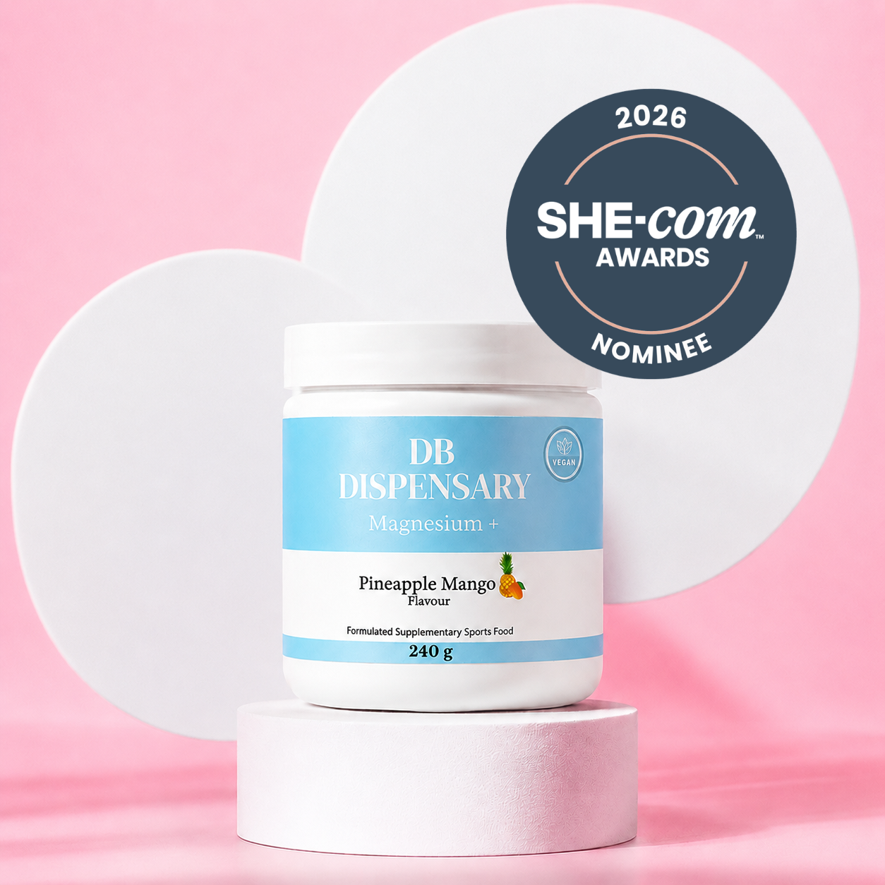DB Dispensary Vegan Magnesium+ (30 serves) - Pine Mango