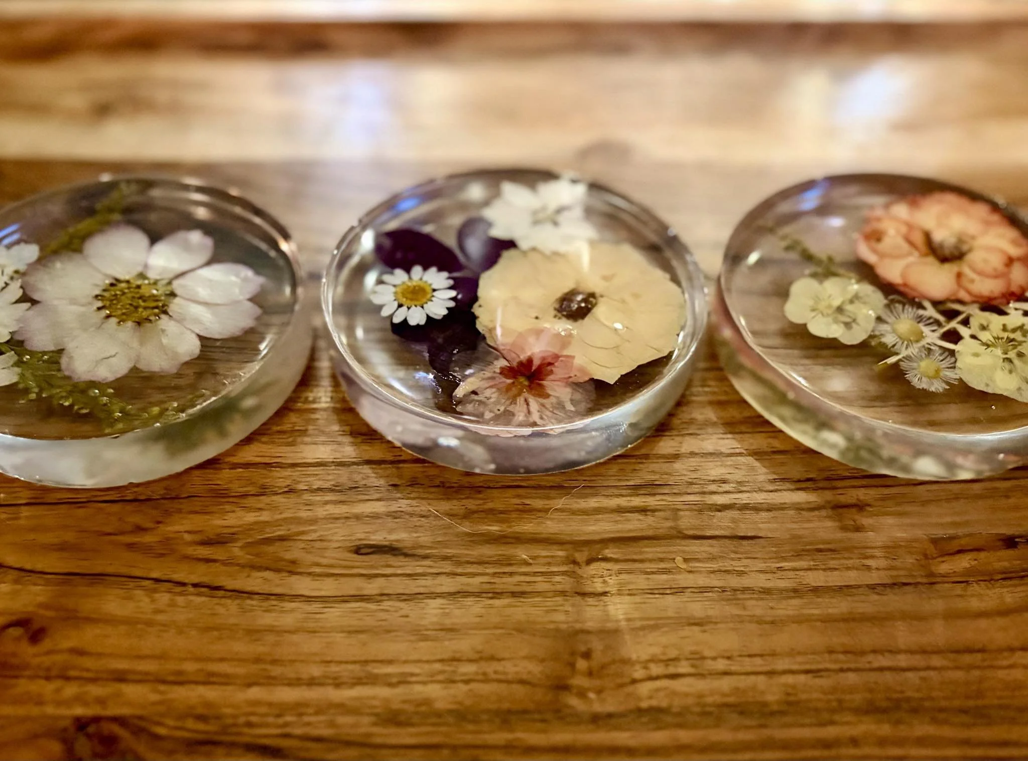 Epoxy Floral Coasters