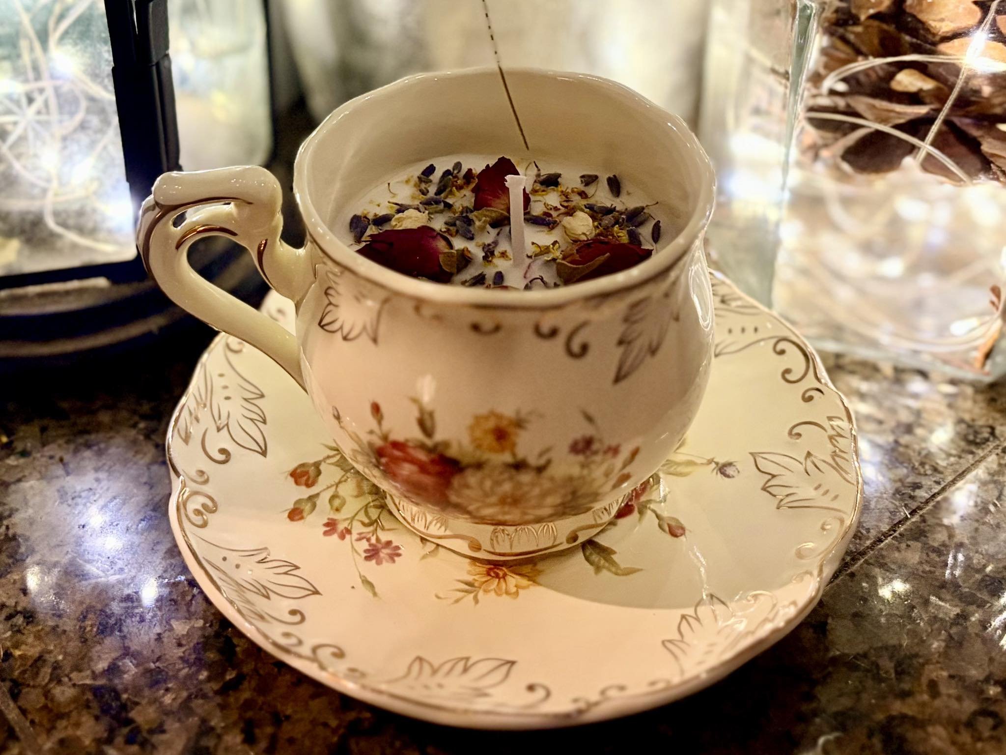 Vintage Tea Cup Candle