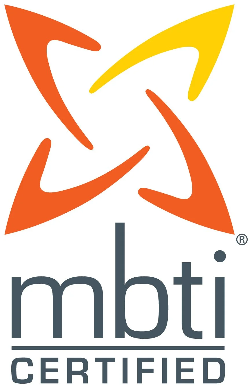 MBTI Certified logo with four colored arrows forming a circle above the text 'mbti CERTIFIED'.