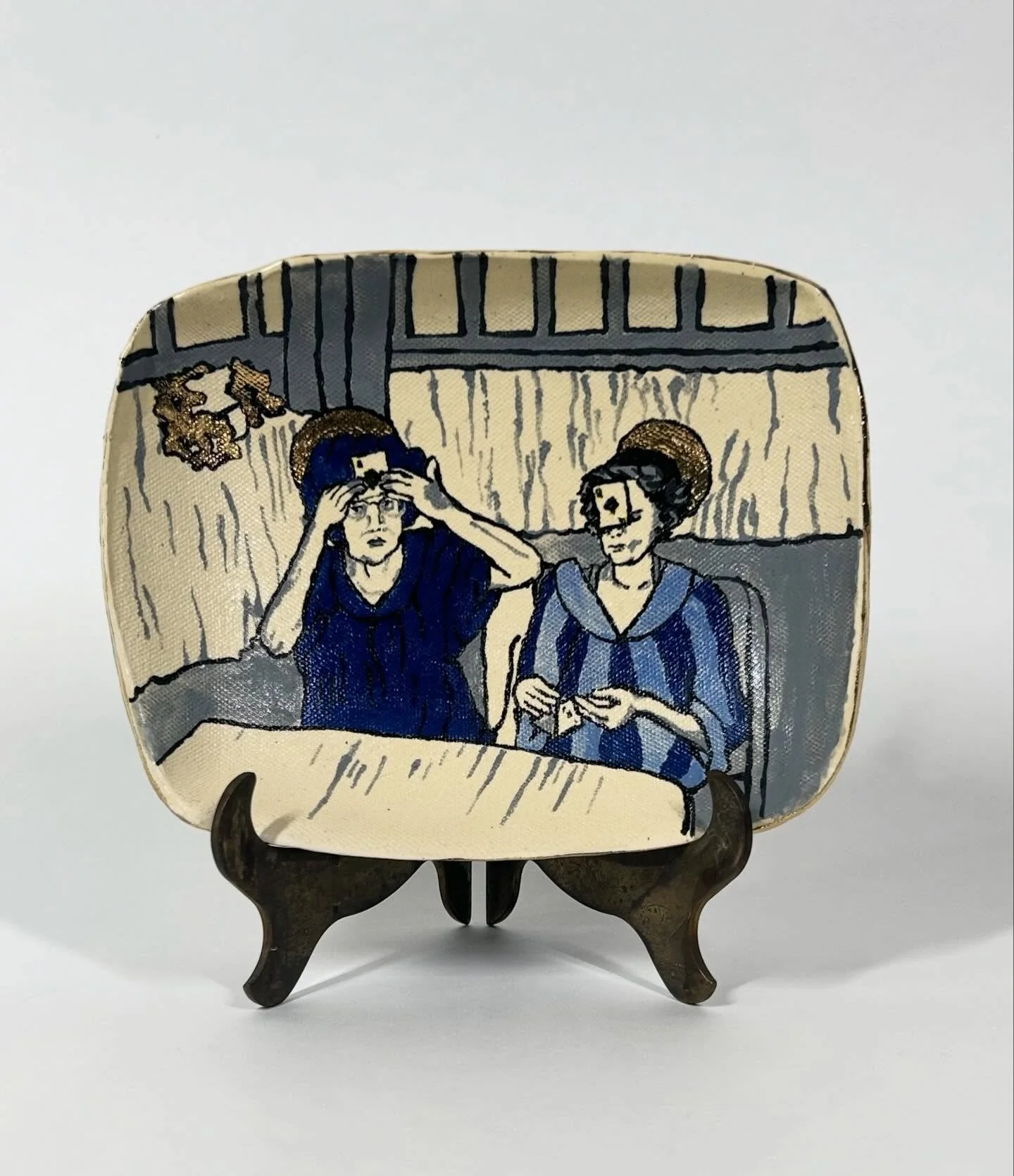 &ldquo;Girls Night&rdquo;
2&rdquo; x 7.5&rdquo; x 6&rdquo;
23k Gold and Glazed Stoneware
2025
.
.
.
#ceramics #stoneware @marthaebrooks ❤️