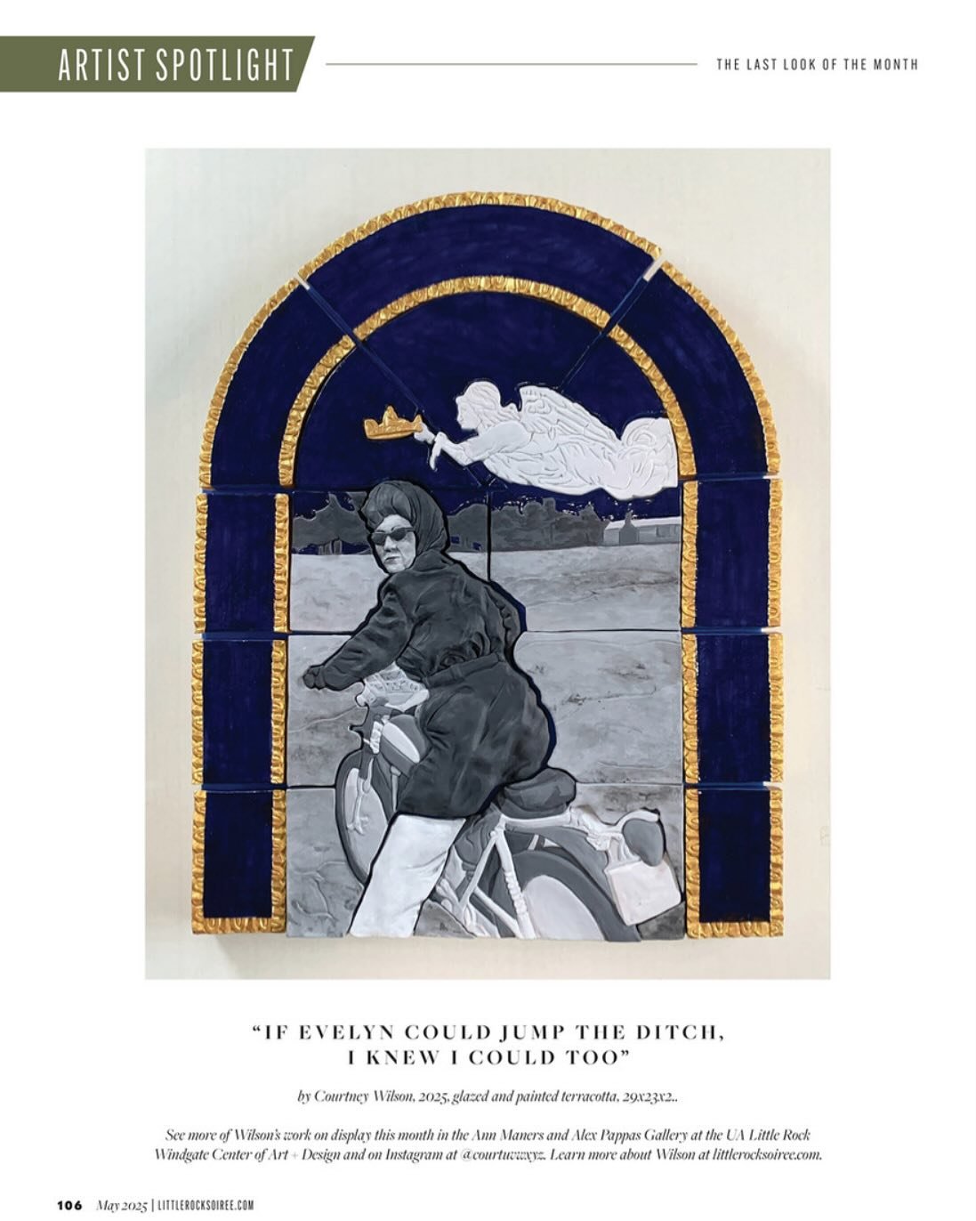 ⚡️ You should stop what you&rsquo;re doing, and go pick up a copy of the May issue of @littlerocksoiree 

My newest sculpture has been featured for their Artist Spotlight this month! 
Thank you, thank you Soir&eacute;e for sharing&mdash;I&rsquo;m ove