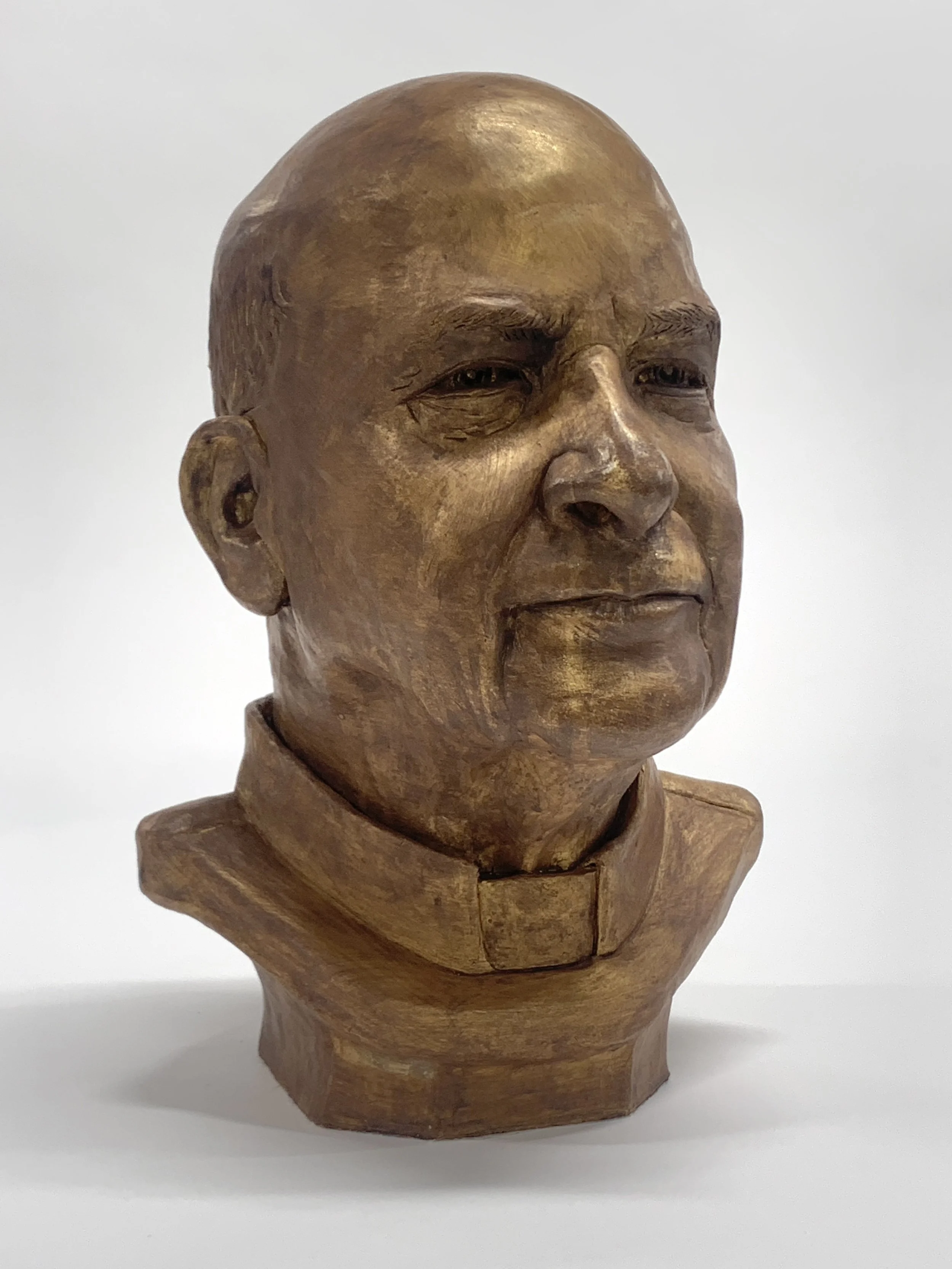 Father Fred, Painted Earthenware, 15"H x 9.5"W x 9.5"D, 2024