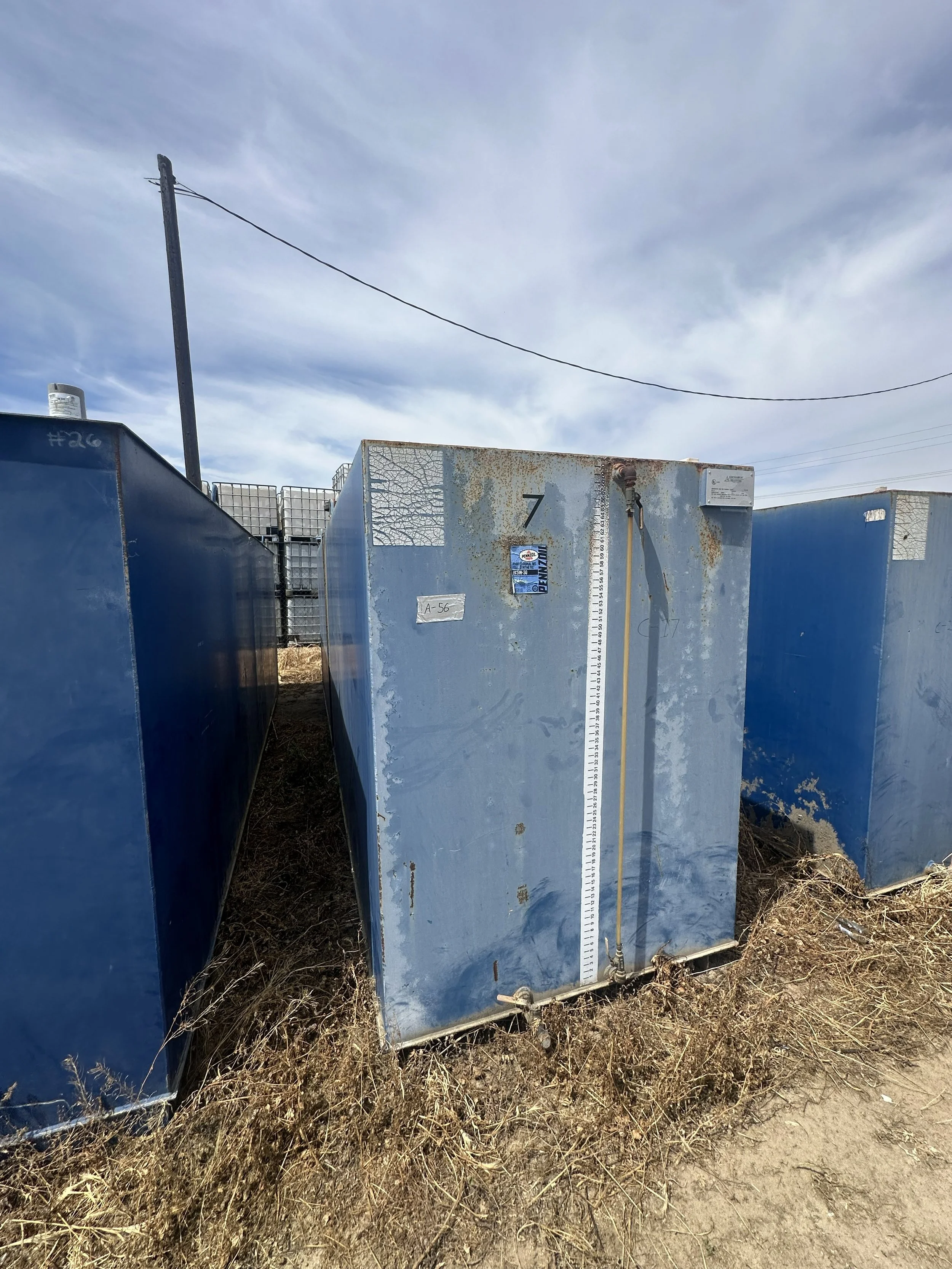 A56 2026 4,000 gallon 6' x 8' x 20' 2 compartment clean motor oil 